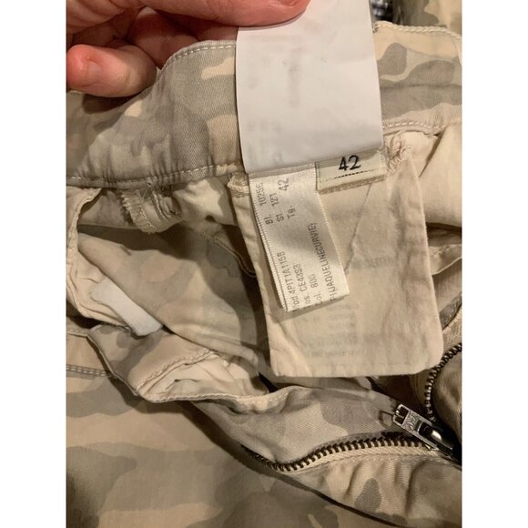 Mason’s Forte Dei Marmi Jaqueline Curvie Tan Camo Studded Pants, Size 42 (Italy) - Picture 10 of 10